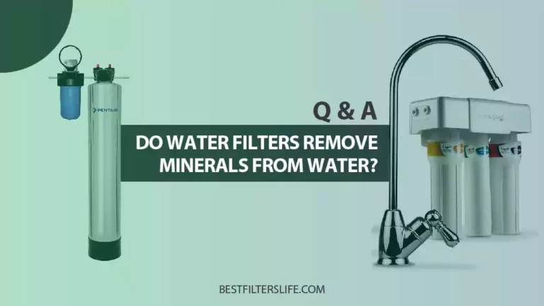 Do water filters remove minerals from water