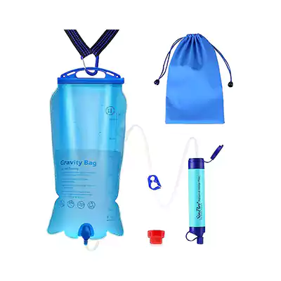 SimPure Gravity Fed Water Filter For Backpacking and hiking