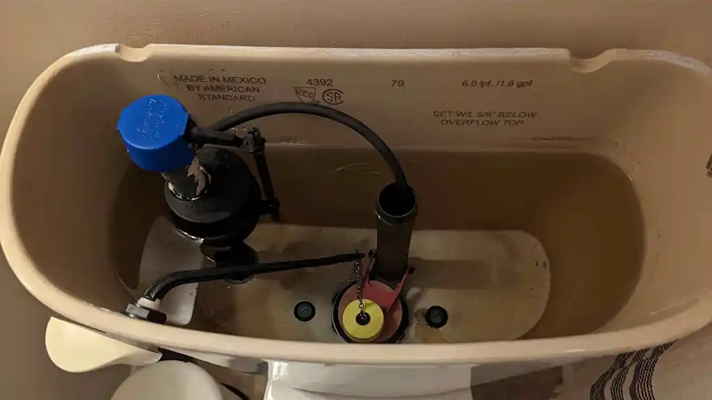 Toilet Flush Tank Inspection Test